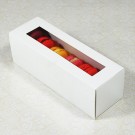 6 White Window Macaron Boxes($1.60/pc x 25 units)